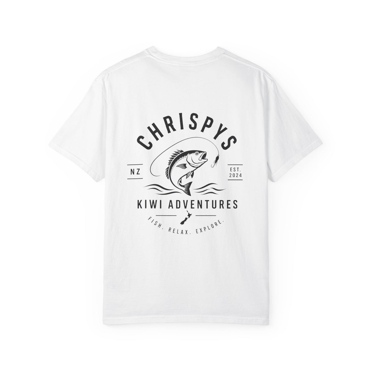 Chrispy’s Kiwi Adventures Fishing Tee
