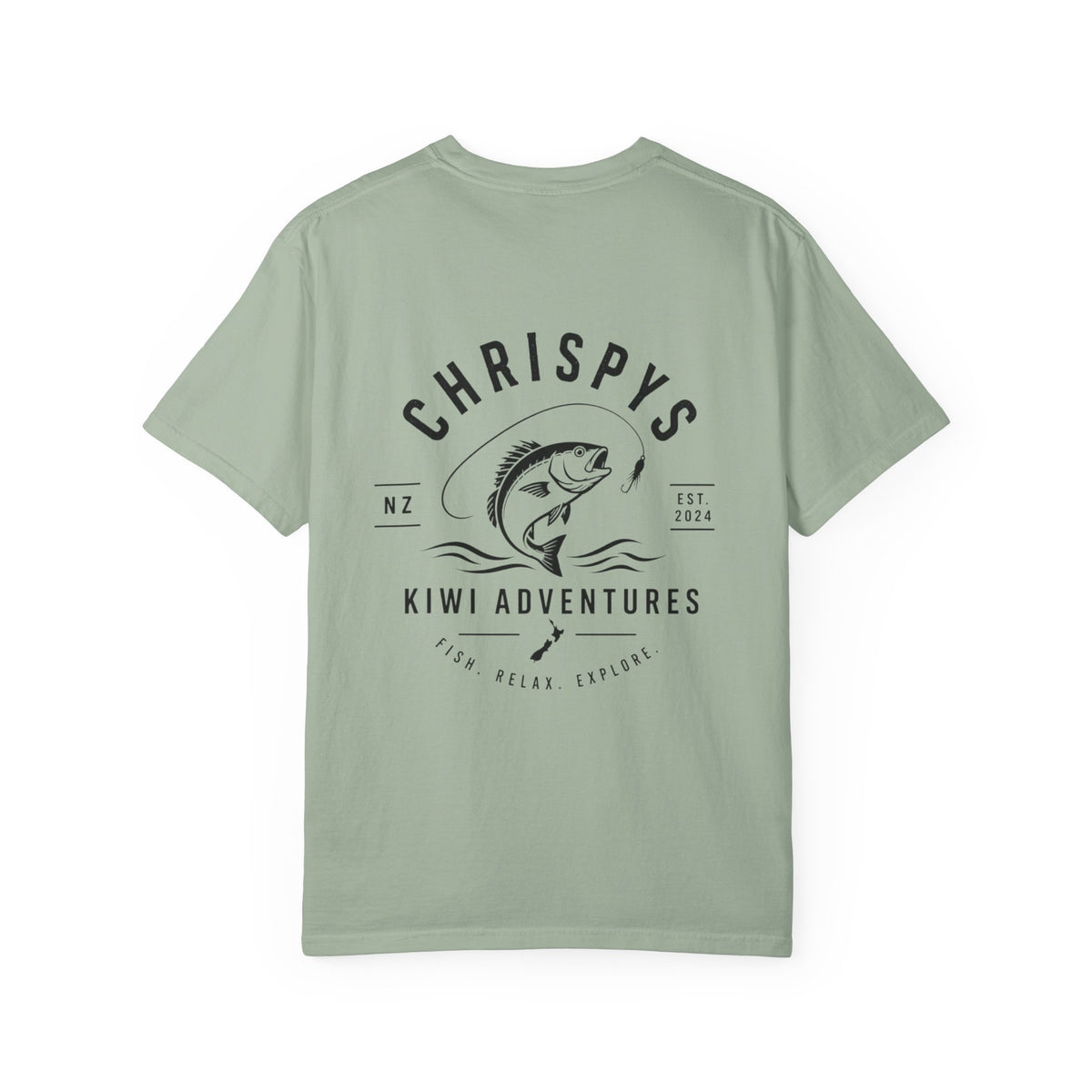 Chrispy’s Kiwi Adventures Fishing Tee