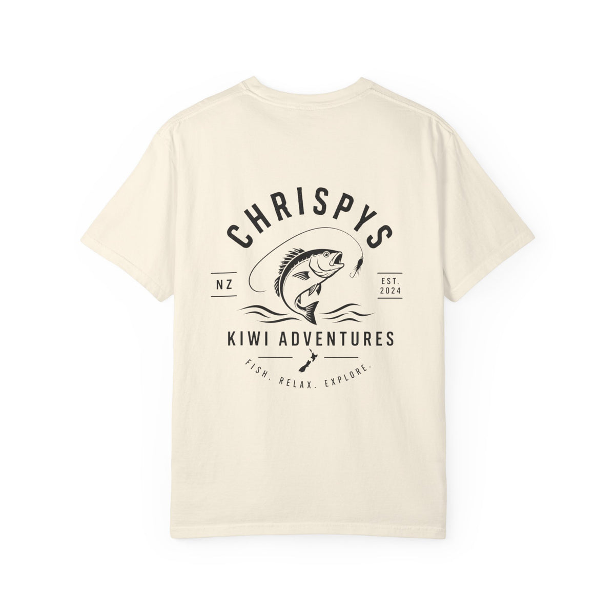 Chrispy’s Kiwi Adventures Fishing Tee