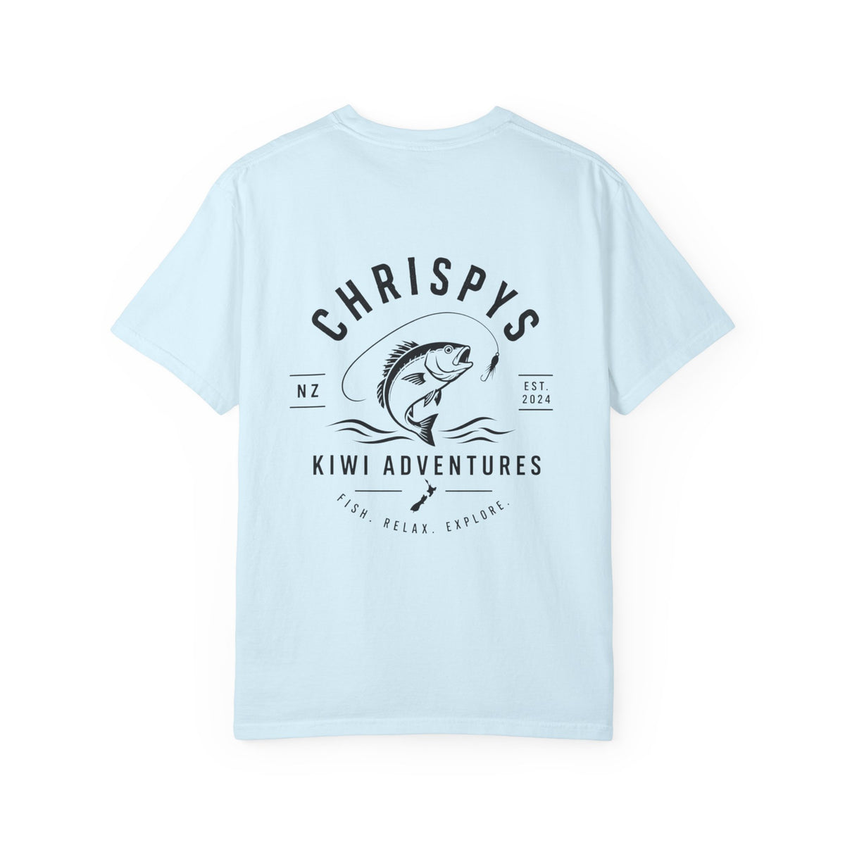 Chrispy’s Kiwi Adventures Fishing Tee